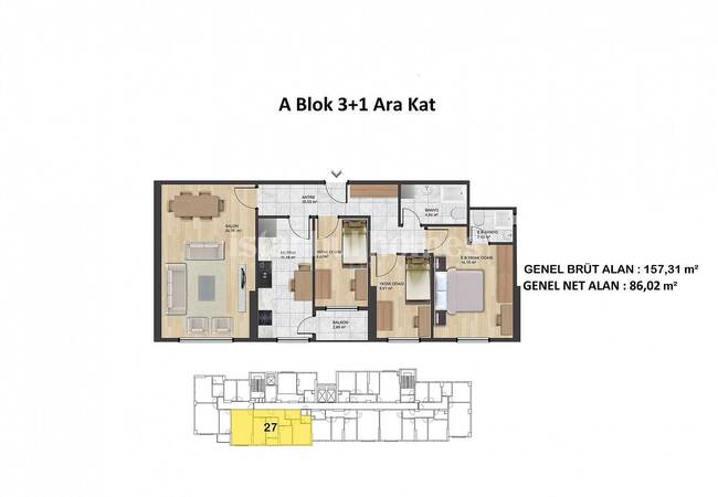 Flats in Complex with Pool in Maltepe Istanbul 14