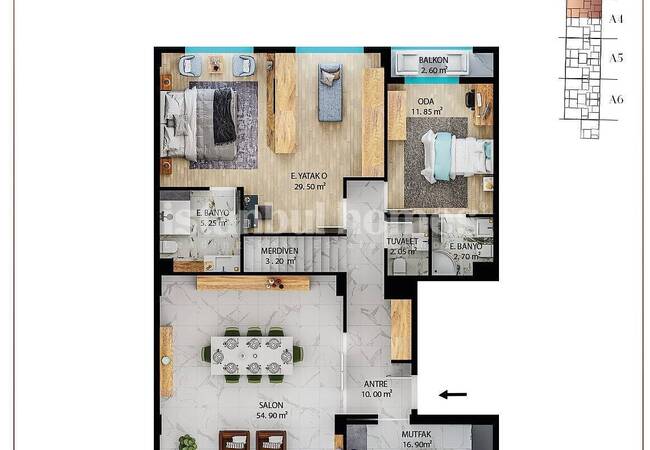 Beylikdüzü Marina’ya 1,5 Km Mesafede Geniş ve Lüks Daireler 42