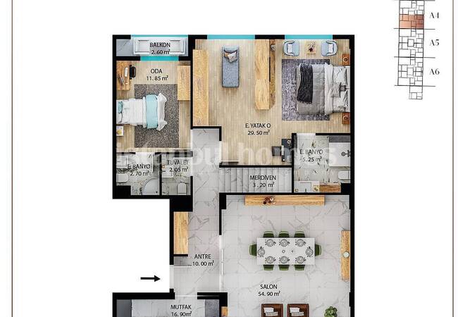 Beylikdüzü Marina’ya 1,5 Km Mesafede Geniş ve Lüks Daireler 43