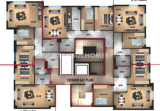 Investment Apartments Close to the Metro in Istanbul Eyupsultan 18