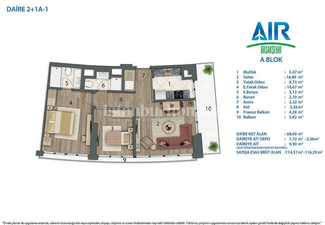 Investment Wohnungen In Einem Komplex Mit Pool In Basaksehir 7