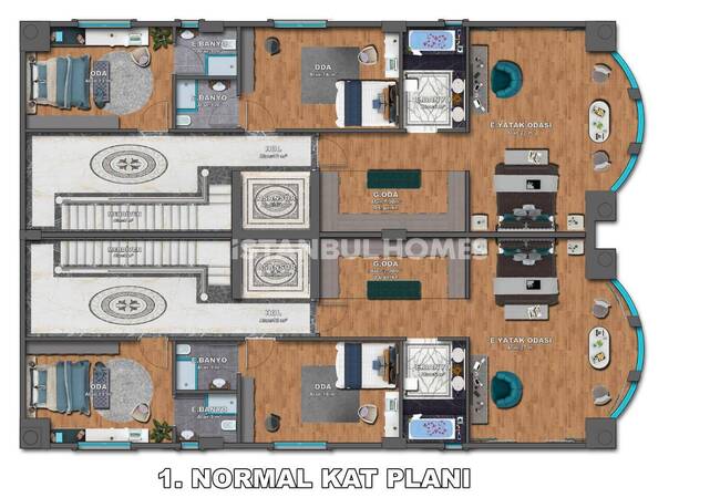 伊斯坦布尔 Buyukcekmece 的海景别墅和私人游泳池 59
