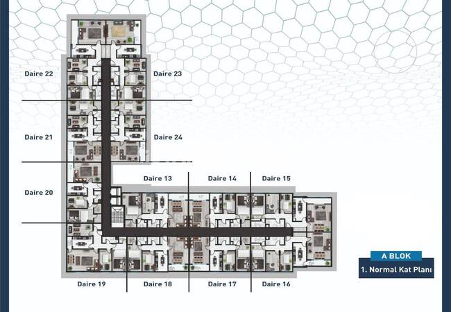 شقق واسعة في مجمع السكني فاخر بالقرب من البحر في بيوك شكمجة 23