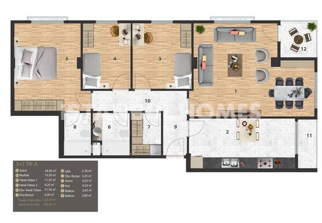 شقق حديثة في مجمع معماري رائع في أوسكودار تشنغلكوي 25