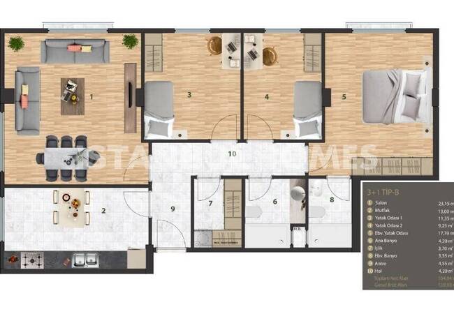 شقق حديثة في مجمع معماري رائع في أوسكودار تشنغلكوي 26