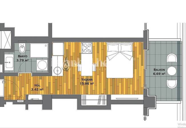 Studio-wohnung In Einem Hotel-konzept-wohnkomplex In Maltepe 18