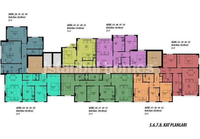 Ready to Move Apartments Near the Subway Station in Alibeykoy 18
