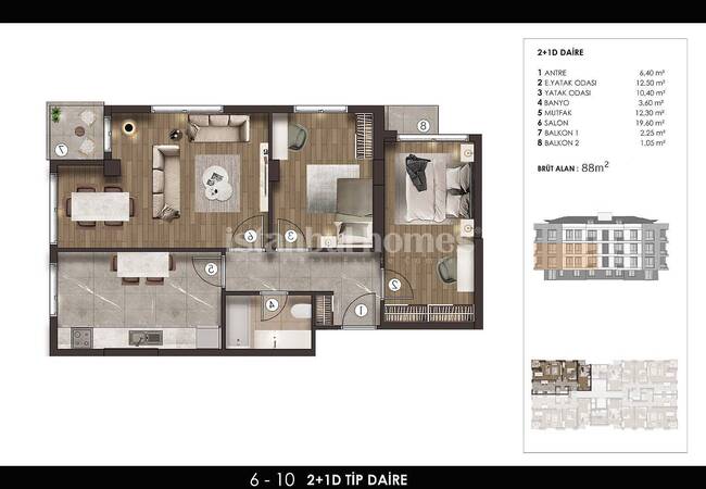 Properties Close to the Beylikduzu Marina and the Beach 28