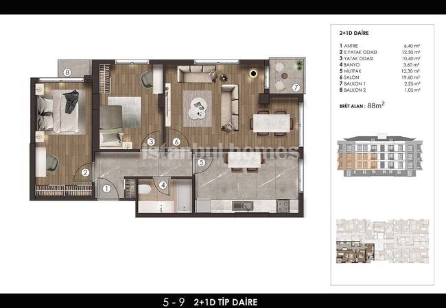 Properties Close to the Beylikduzu Marina and the Beach 29
