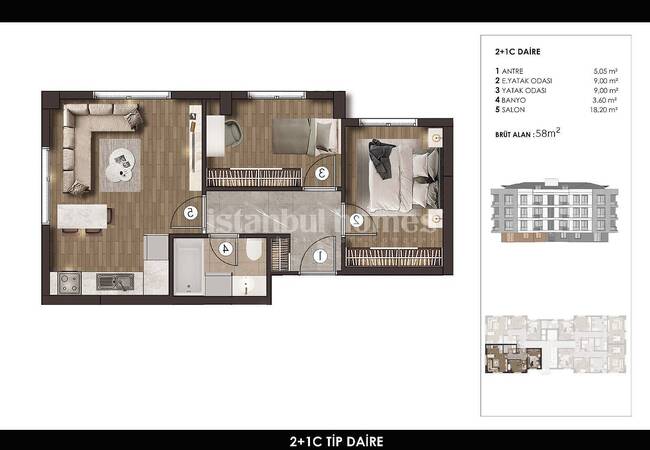 Properties Close to the Beylikduzu Marina and the Beach 24