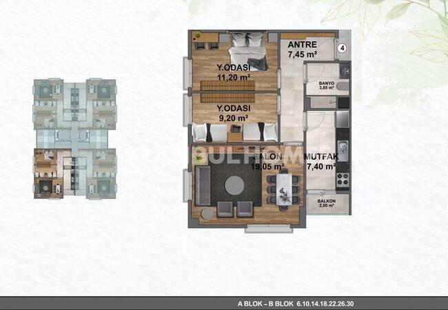 伊斯坦布尔埃郁普苏丹 (eyüpsultan) 地铁步行距离内的公寓 16