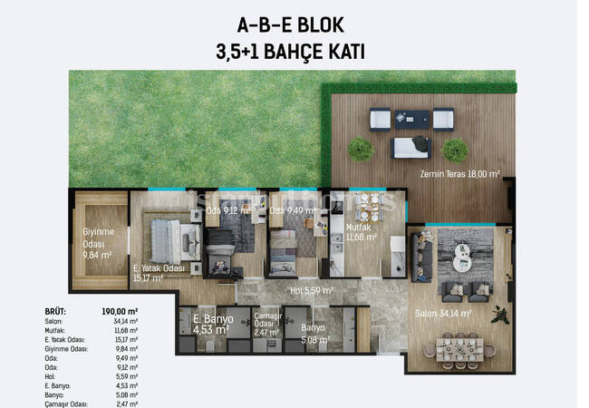 آپارتمان هایی در یک مجتمع با استخر در نزدیکی فرودگاه در استانبول، پندیک 19