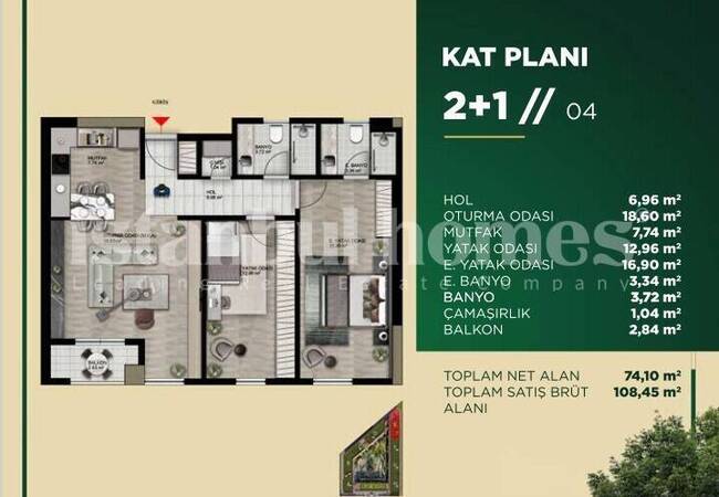 ملک در یک پروژه با موقعیت مکانی مرکزی در پندیک استانبول 20