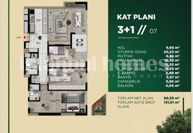 ملک در یک پروژه با موقعیت مکانی مرکزی در پندیک استانبول 23