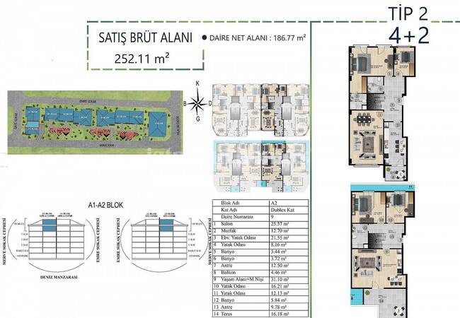 آپارتمان های با مفهوم خانوادگی با دید دریا در بویوک چکمجه، استانبول 26
