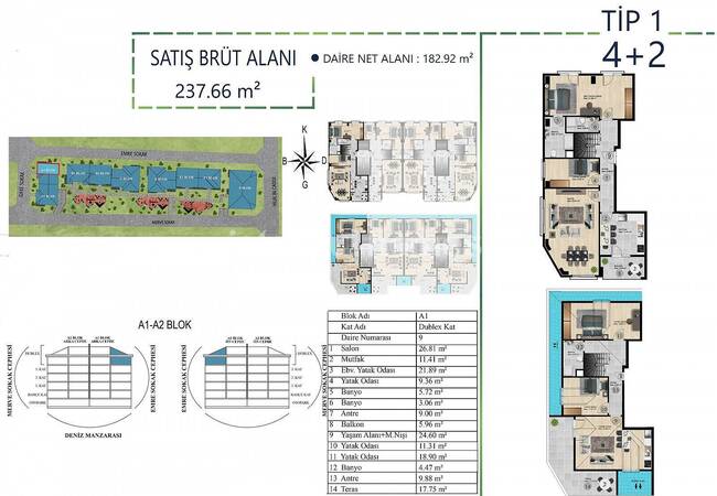 آپارتمان های با مفهوم خانوادگی با دید دریا در بویوک چکمجه، استانبول 24