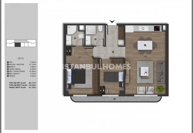 Nouveaux Appartements À Vendre À Istanbul Kagithane 21