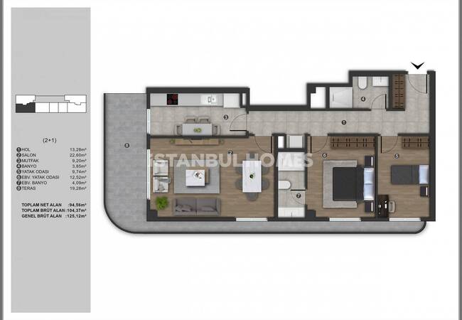 Nouveaux Appartements À Vendre À Istanbul Kagithane 23