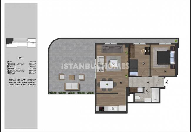Квартиры со специальной концепцией в Стамбуле, Кягытхане 26