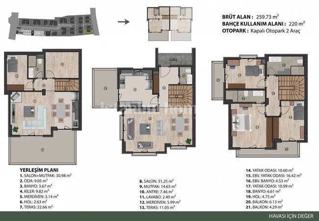 Silivri’de Denize 4 Km Mesafede Yerden Isıtmalı Villalar 40