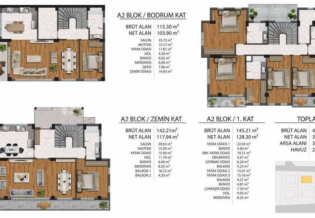 خانه های مستقل با استخر و حیاط در استانبول، بویوک چکمجه 20