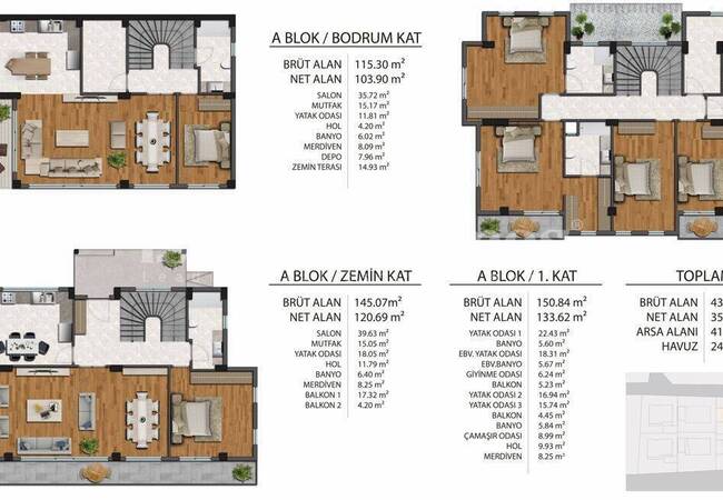 خانه های مستقل با استخر و حیاط در استانبول، بویوک چکمجه 18