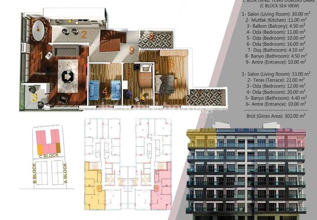 Apartments in a Complex Nearby Marina in Istanbul Pendik 7