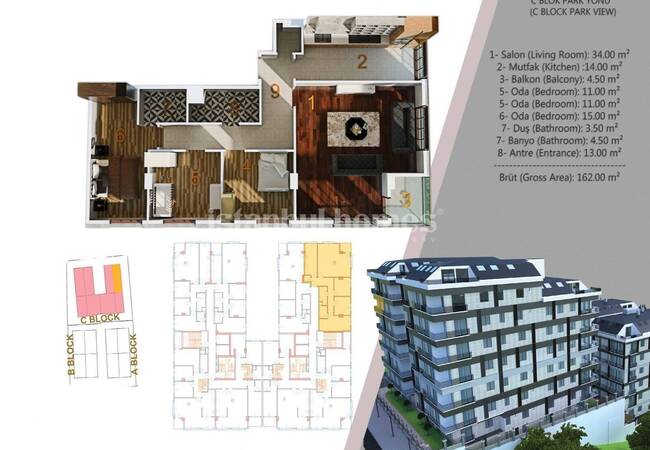 Apartments in a Complex Nearby Marina in Istanbul Pendik 9