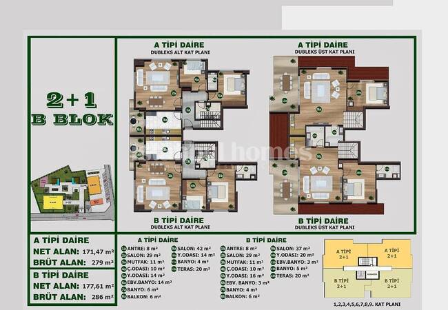 Beylikdüzü'nde Kapalı Yüzme Havuzlu Sitede Şık Daireler 27