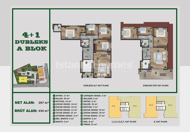 Beylikdüzü'nde Kapalı Yüzme Havuzlu Sitede Şık Daireler 30