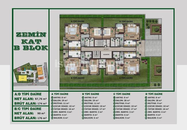 Beylikdüzü'nde Kapalı Yüzme Havuzlu Sitede Şık Daireler 31