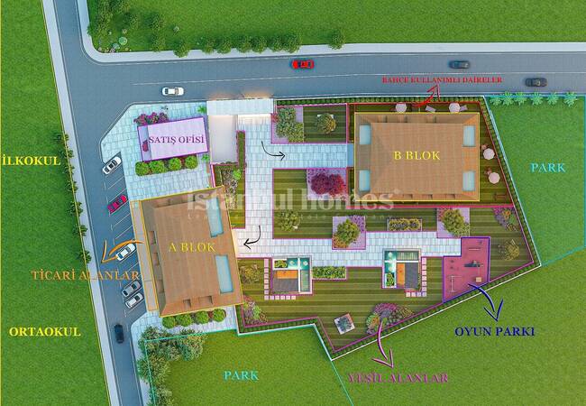 Beylikdüzü'nde Kapalı Yüzme Havuzlu Sitede Şık Daireler 33