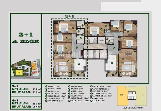 Beylikdüzü'nde Kapalı Yüzme Havuzlu Sitede Şık Daireler 26