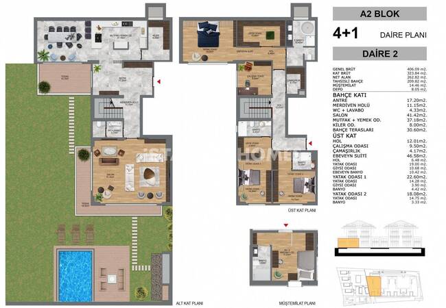 Квартиры в Комплексе с Концепцией Виллы в Стамбуле Ускюдар 6