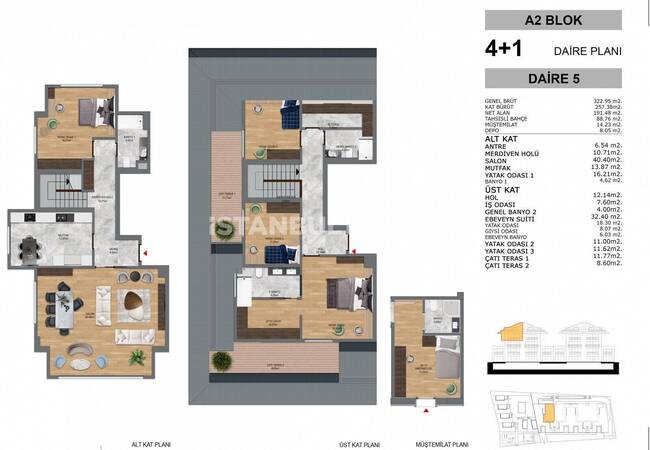 Квартиры в Комплексе с Концепцией Виллы в Стамбуле Ускюдар 11