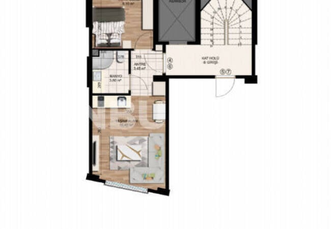 Flats Suitable for Investment Close to Sea in Istanbul Kadikoy 6