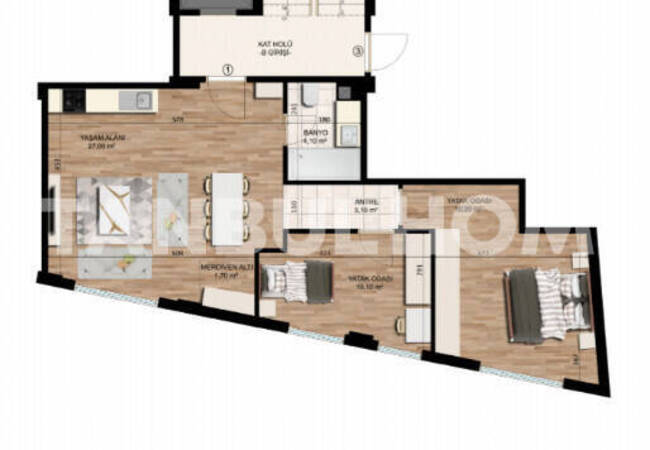 Flats Suitable for Investment Close to Sea in Istanbul Kadikoy 7