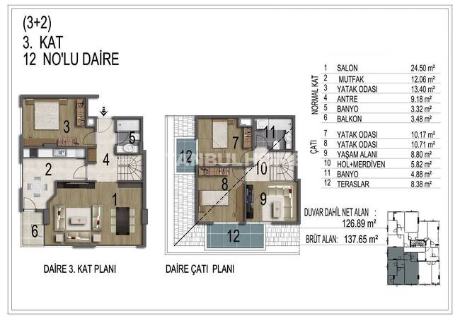 伊斯坦布尔埃郁普苏丹 (eyüpsultan) 综合楼内的宽敞房产 11