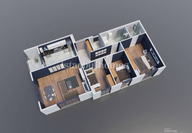 Элитные квартиры в комплексе в Стамбуле Пендик 28