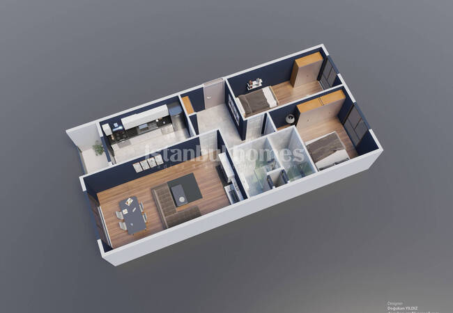 Элитные квартиры в комплексе в Стамбуле Пендик 27