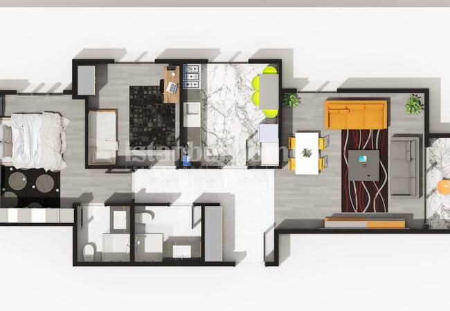 伊斯坦布尔桑贾克特佩带公共游泳池的房地产 36