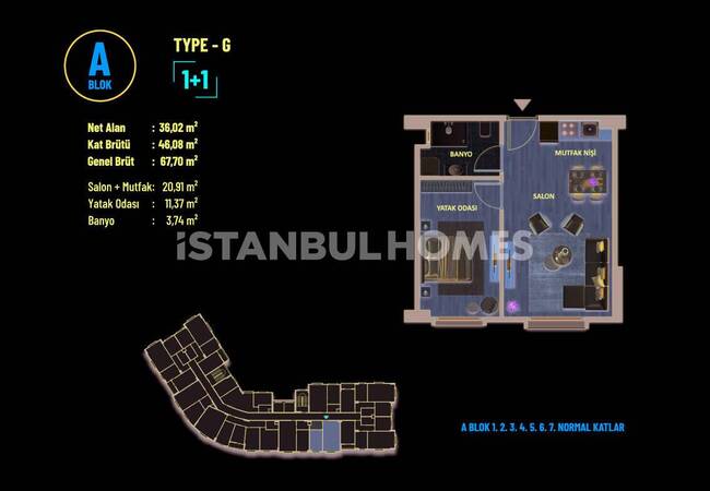 Flats in Complex Near E-5 Highway in Pendik Istanbul 9