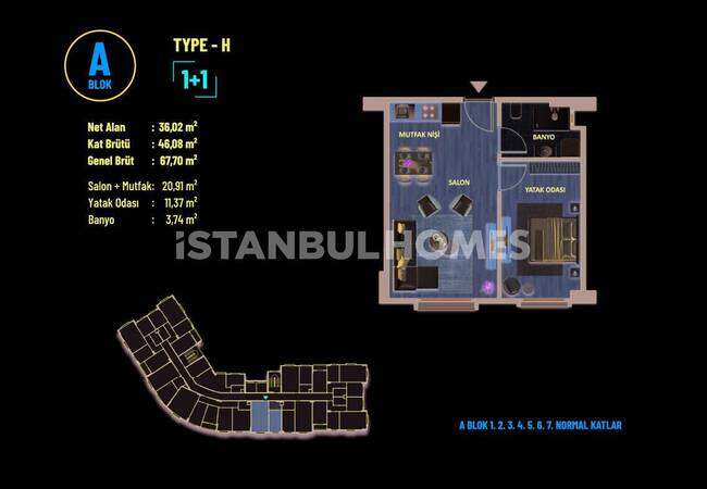 Flats in Complex Near E-5 Highway in Pendik Istanbul 10