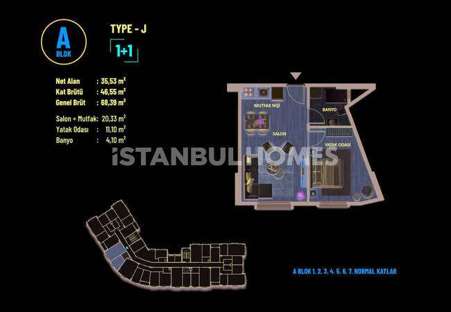 Flats in Complex Near E-5 Highway in Pendik Istanbul 11