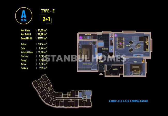 Flats in Complex Near E-5 Highway in Pendik Istanbul 13