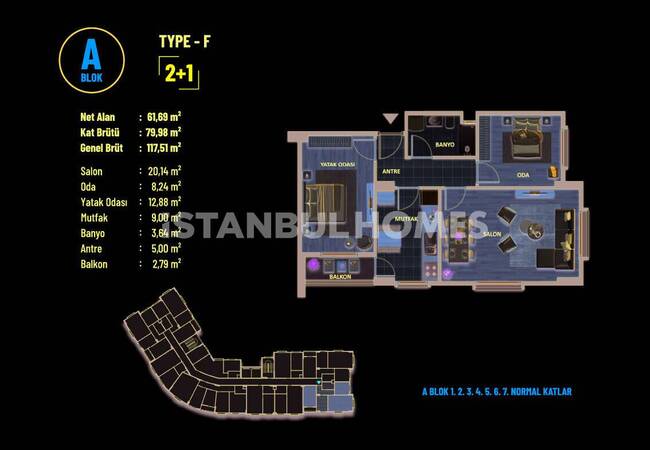 Flats in Complex Near E-5 Highway in Pendik Istanbul 14