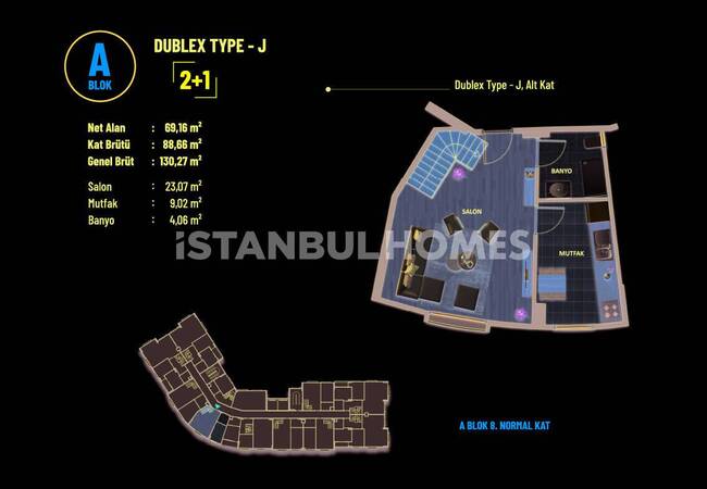 Flats in Complex Near E-5 Highway in Pendik Istanbul 22