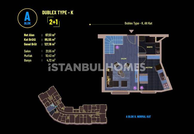 Flats in Complex Near E-5 Highway in Pendik Istanbul 24