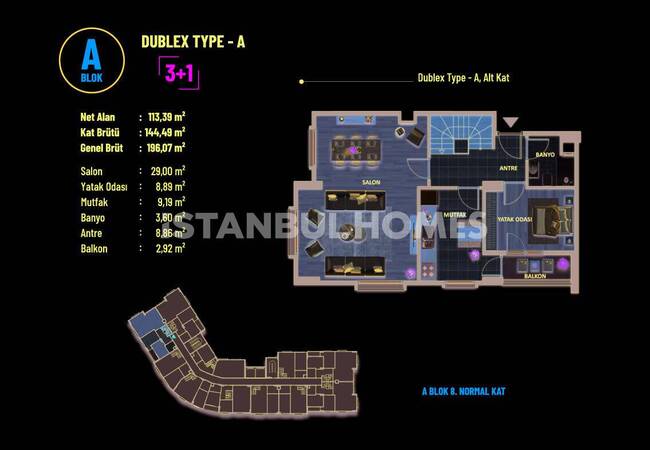 Flats in Complex Near E-5 Highway in Pendik Istanbul 30