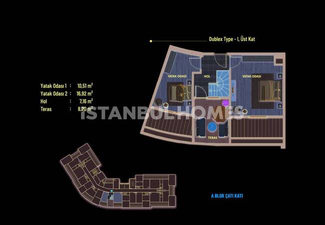 Flats in Complex Near E-5 Highway in Pendik Istanbul 35
